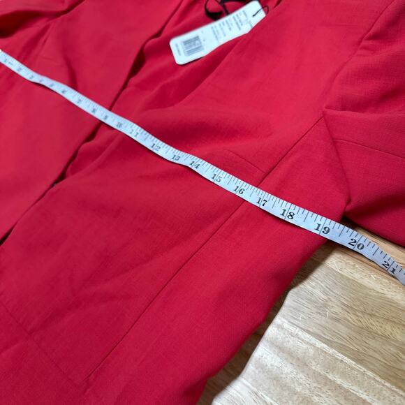 Akris NWT Wool Blend Obscura Jacket Love Color Red Wool Size 8 MSRP $2,990.00 - Picture 8 of 9